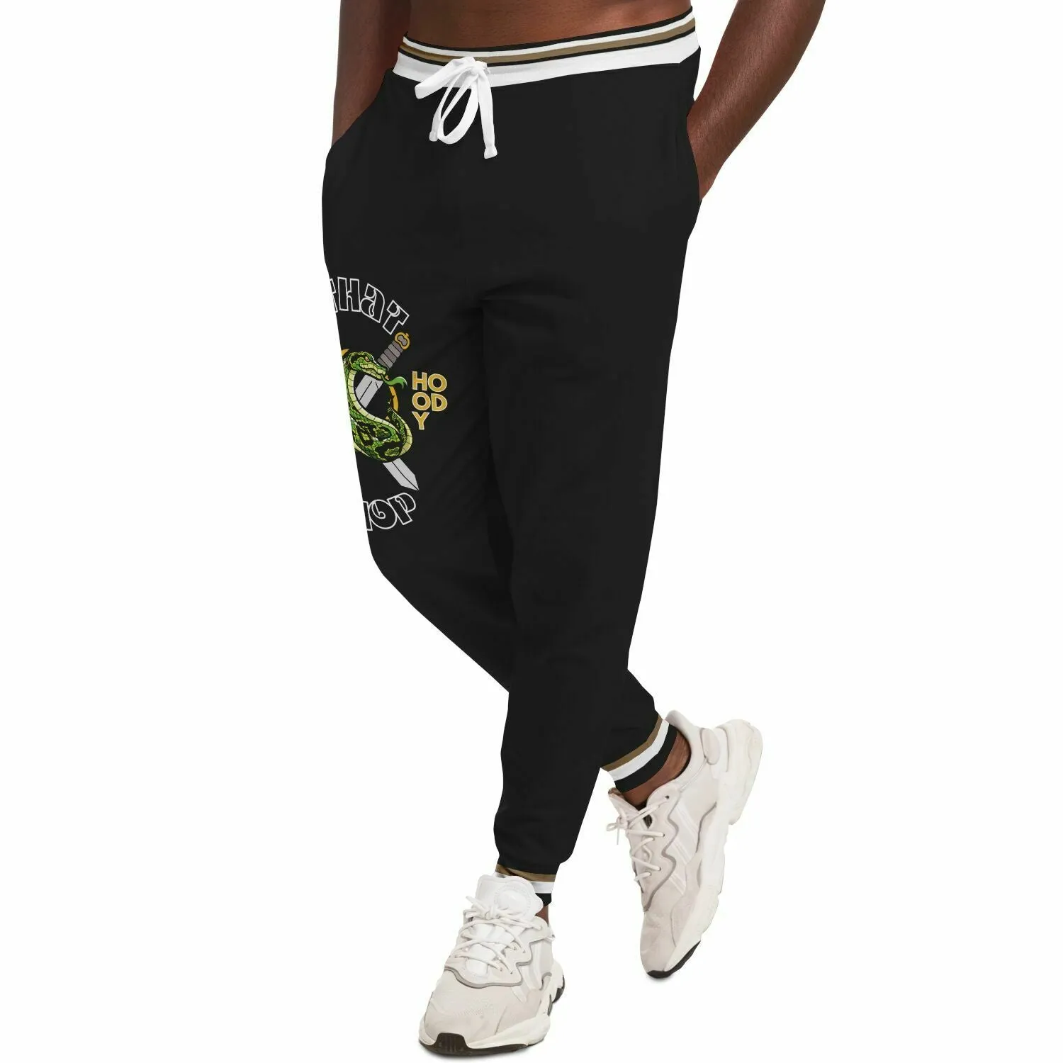 THS Snake Bite Eco-Poly Joggers in Black