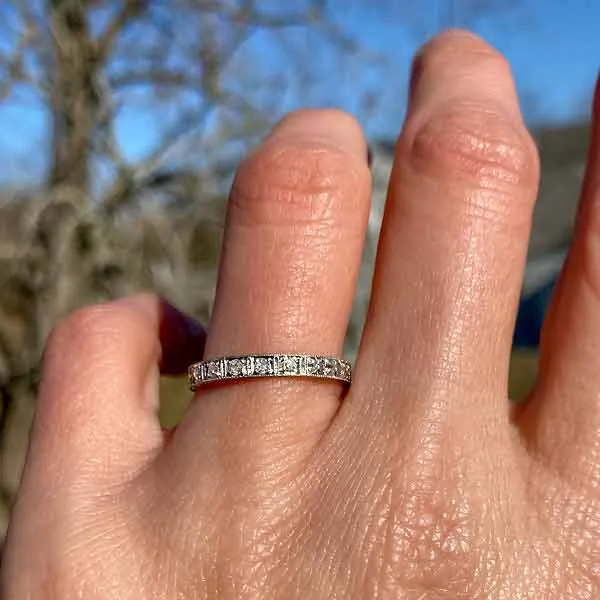 Vintage Diamond Wedding Band Ring