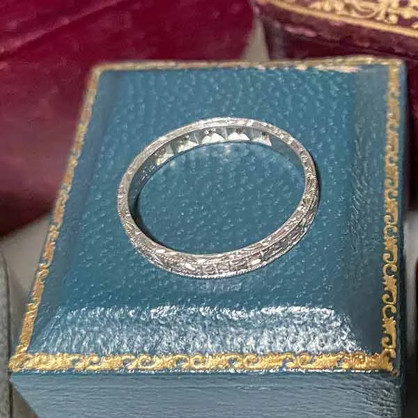 Vintage Diamond Wedding Band Ring